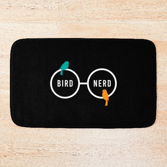 Bird Nerd Bird Watching Ornitology Bath Mats