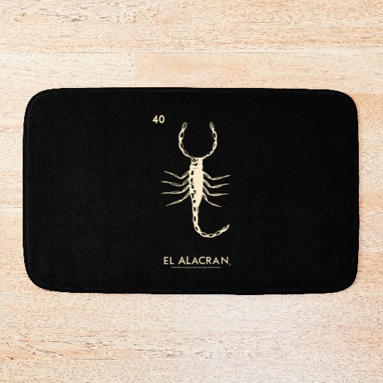 Loteria El Alacran Scorpion Bath Mats