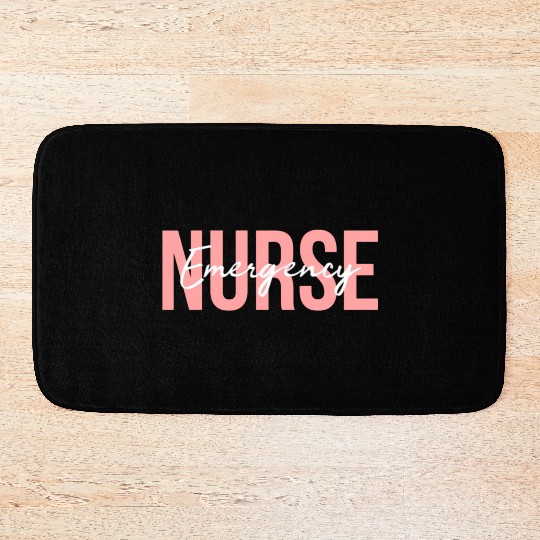 Er Nurse Emergency Room Nurse Registered Nurse Bath Mats