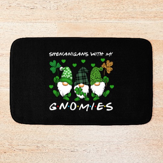 Shenanigans With My Gnomies St Patrick'S Day Bath Mats
