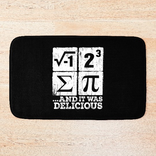 I 8 Sum Pi - I Ate Some Pie - Pi Day Nerd Geek Bath Mats