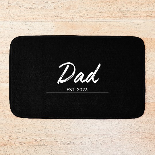 DAD EST.2023, Daddy To Be Bath Mats