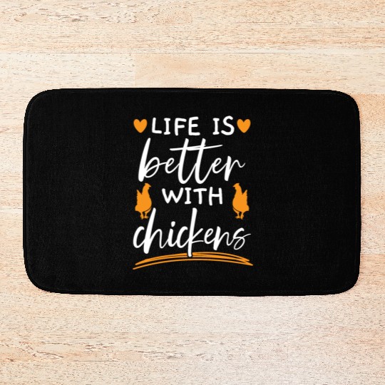 Chicken Farmer Chicken Whisperer Farm Animal Bath Mats