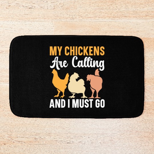 Chicken Farmer Chicken Whisperer Farm Animal Bath Mats