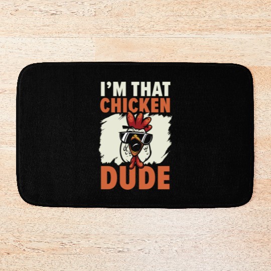 Chicken Farmer Chicken Whisperer Farm Animal Bath Mats