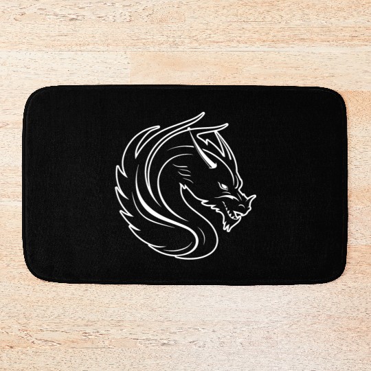 Dragon Mythical Fantasy Serpent Bath Mats
