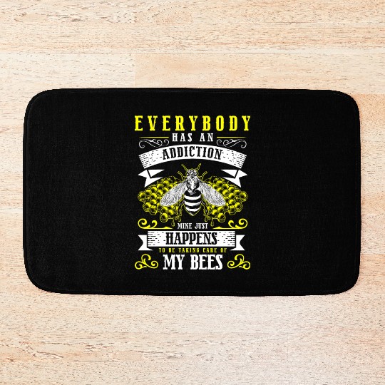 Honey Honey Bee Nature Wasp Bath Mats