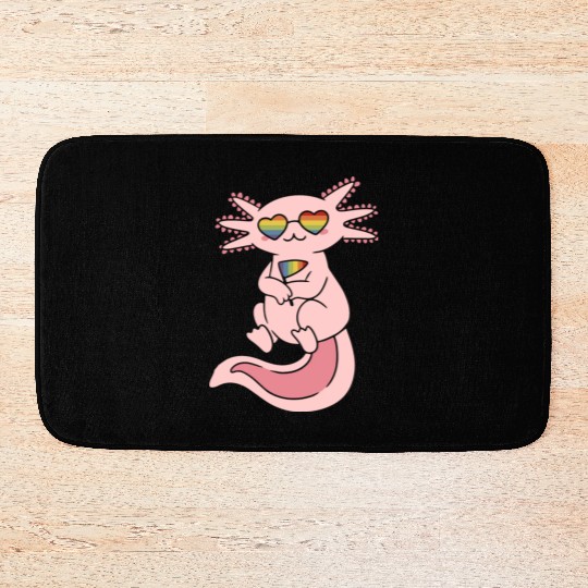 Gay Lesbian Axolotl Csd Lgbtq Pride Gay Bath Mats