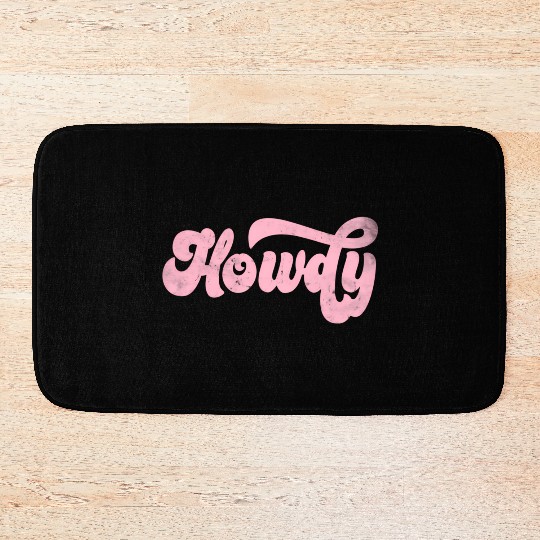 Howdy Rodeo Western Cory Southern Cowgirl Bath Mats