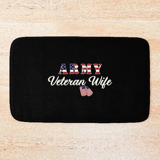 US Army Veteran Wife Bath Mats