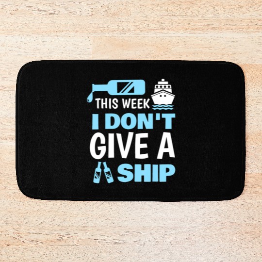 Cool Cruise Art Cruise Vacation Cruise Ship Bath Mats