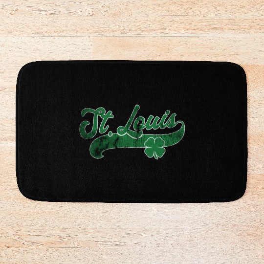 St Louis Shamrock St Patrick'S Day Saint Paddy'S Bath Mats