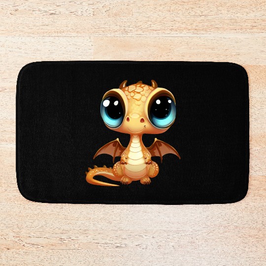 Cute Baby Dragon Puppy Bath Mats