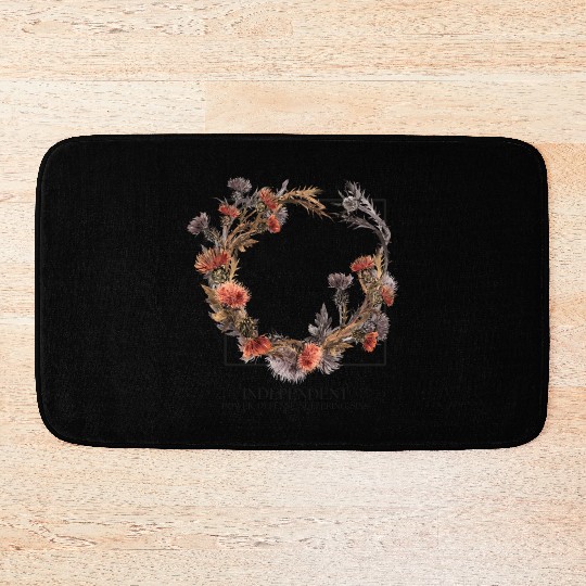 Independent black Bath Mats