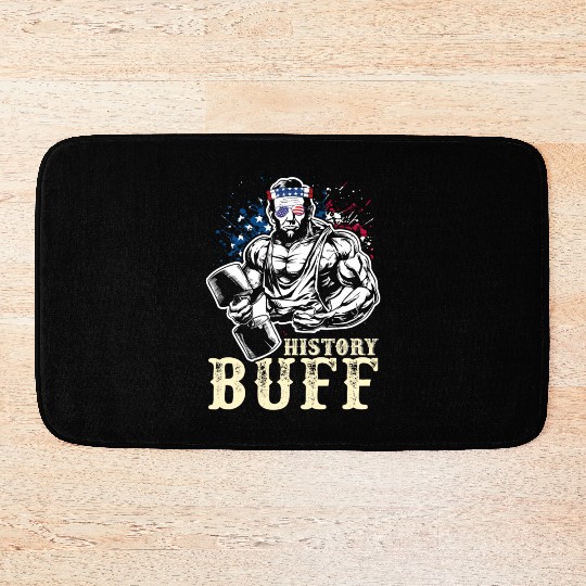 History Buff Independence Day Lincoln Patriot USA Bath Mats