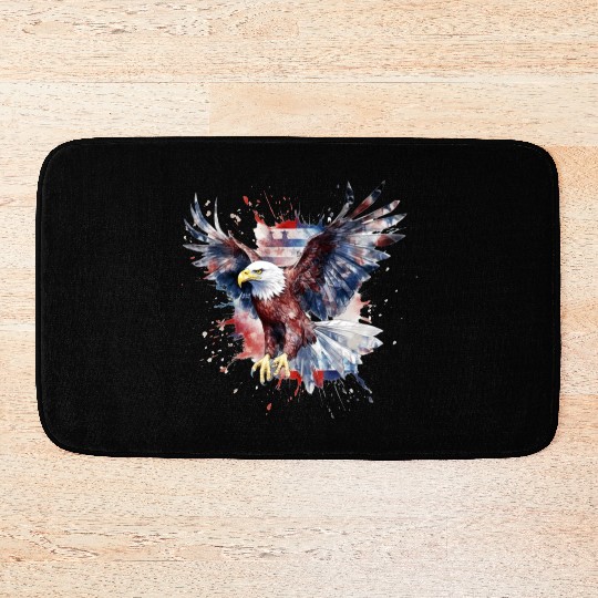 Eagle 4Th July Independent Day Bath Mats