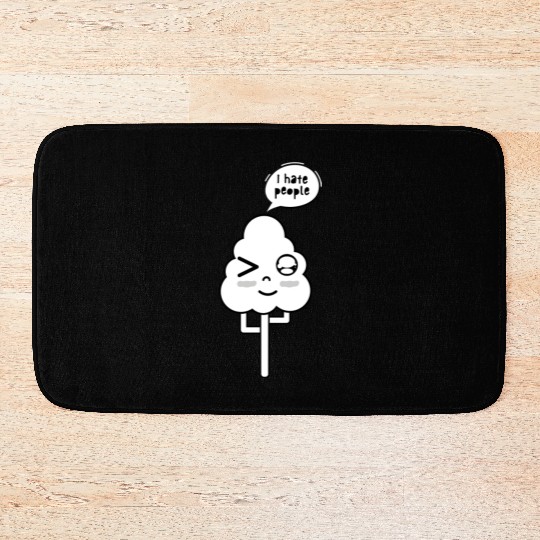 I Hate People Bath Mats