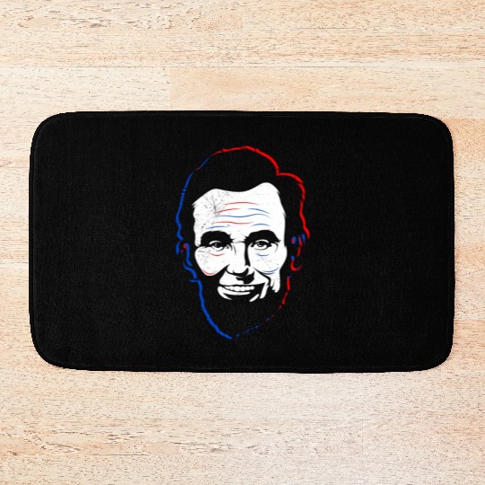 Merica Lincoln Independence Day USA Party Bath Mats