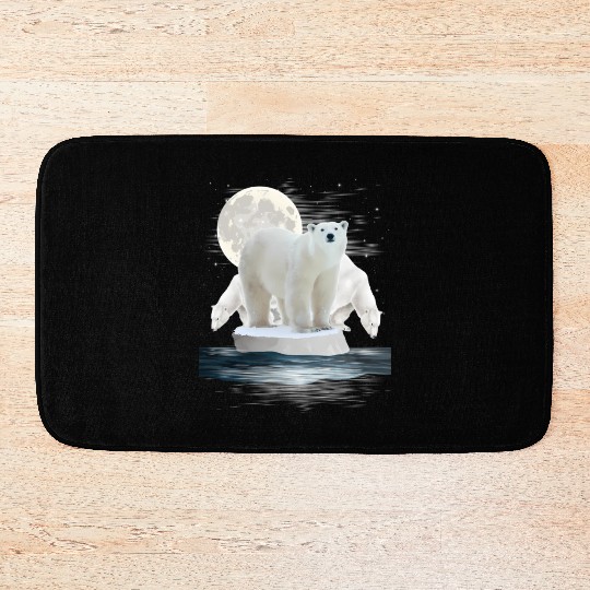 Polar Bears Wildlife Zoo Animal Zookeeper Nature Bath Mats