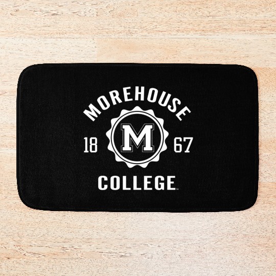 Morehouse Maroon Tigers Stamp Logo Officially Lice Bath Mats