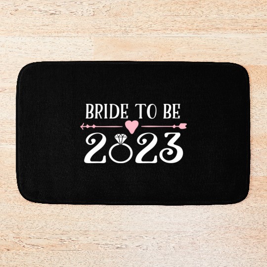 Bride To Be 2023 Engagement Ring Future Bride Bath Mats