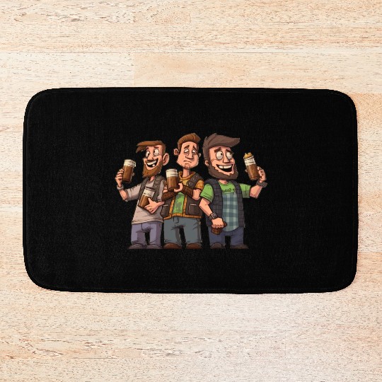 Brew Crew: Unleashing the Beer Gang's Spirit Bath Mats