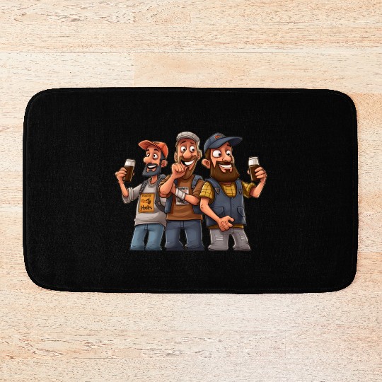 Brew Crew: Unleashing the Beer Gang's Spirit Bath Mats
