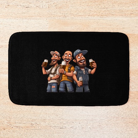 Brew Crew: Unleashing the Beer Gang's Spirit Bath Mats