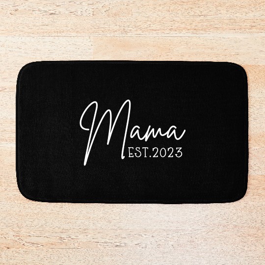 Mama Est 2023 Pocket Promoted To Mama Pregnancy An Bath Mats