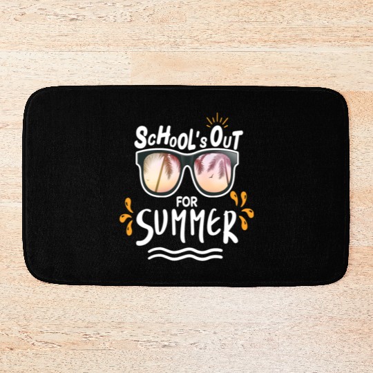 Last Day Of School Teacher Schools Out For Summer Bath Mats