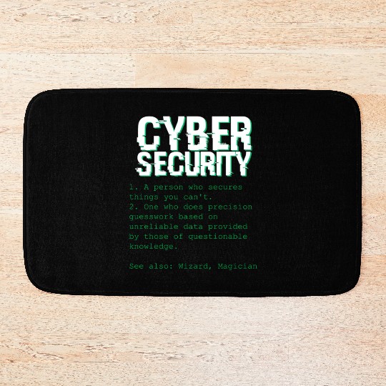 Cybersecurity Expert Programming Definition Bath Mats
