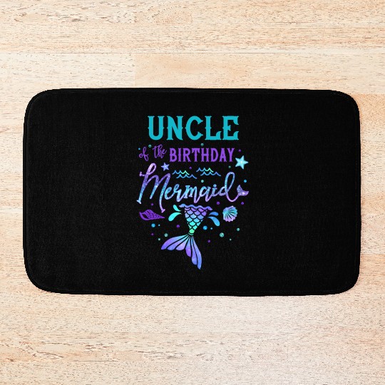 Uncle Of The Mermaid Theme Py Squad Bath Mats