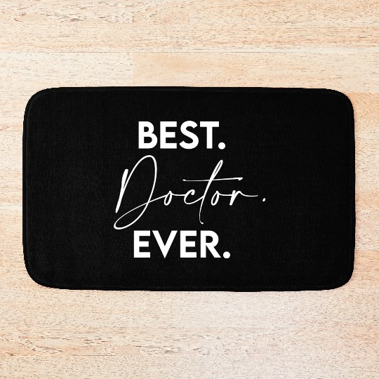 Best Doctor Ever green Bath Mats