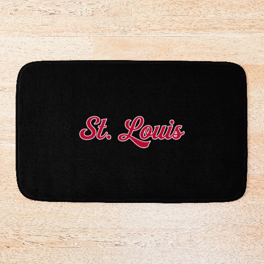 St Louis 1970S Wordmark Script Bath Mats
