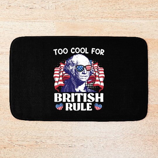 Too cool for British rule George Washington Bath Mats