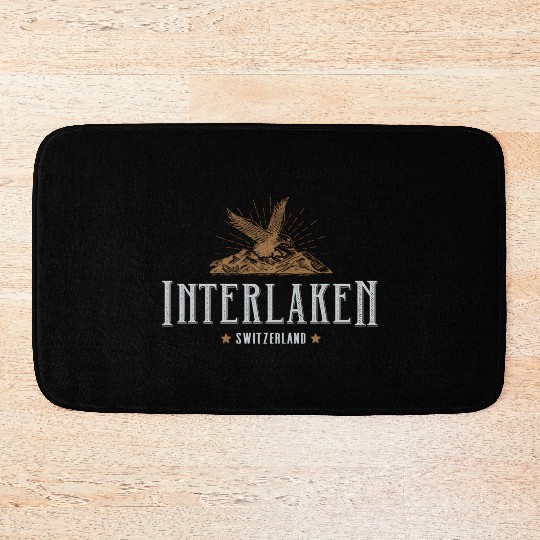 Interlaken Moains Switzerland Hiking Outdoors Bath Mats