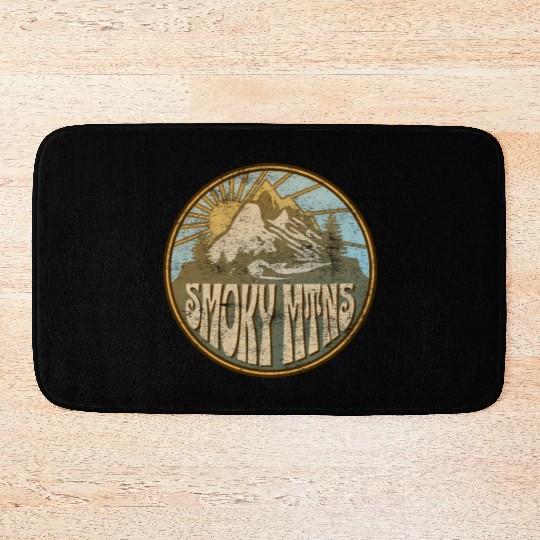 Great Smoky Moains Nature Moains Hiking Bath Mats