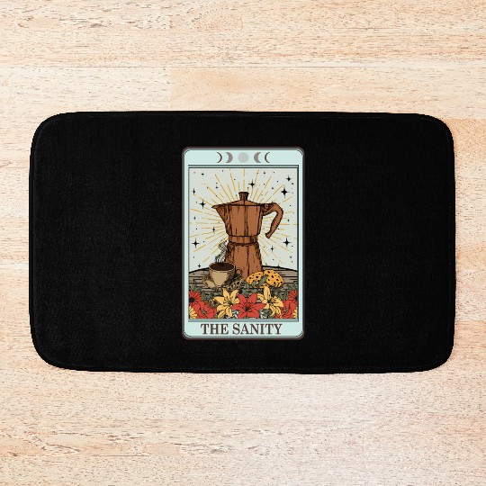 Coffee Tarot Card The Sanity Bath Mats