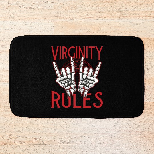 Virginity Rules Nerd Summer Camp Bath Mats