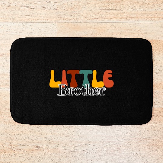 little brother,Newborn Gift Bodysuit,baby boy gift Bath Mats