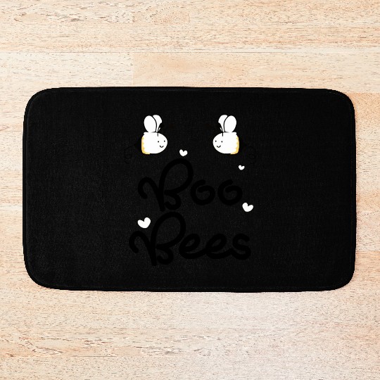 boo bees green Bath Mats