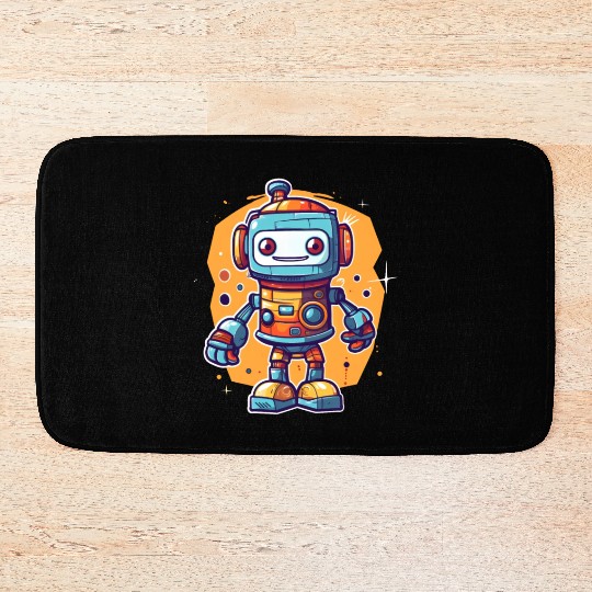 Robot Baby Robotic Future Engineer Technology Bath Mats