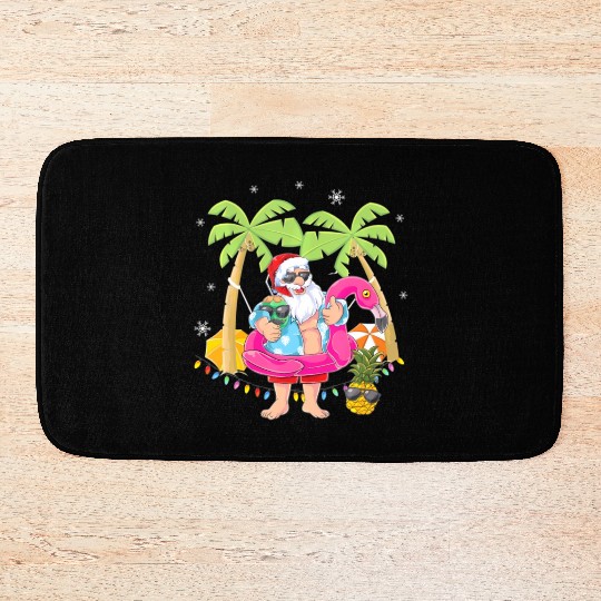 CHRISTMAS IN JULY Summer Xmas Decoration Bath Mats