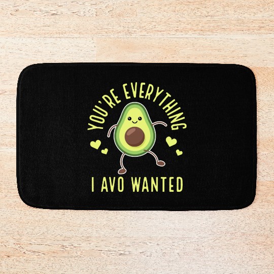 Avocado Lover Cute Gift Bath Mats