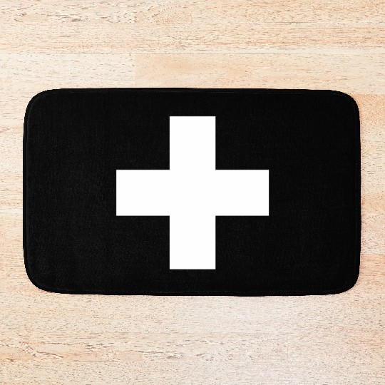 Swiss Cross Switzerland Flag Bath Mats