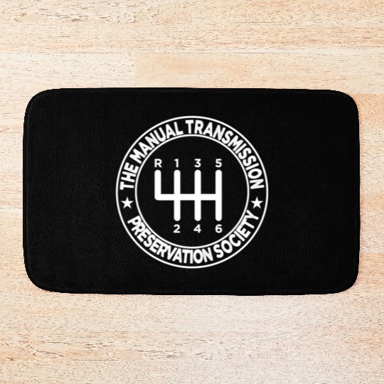 The Manual Transmission Preservation Society Bath Mats