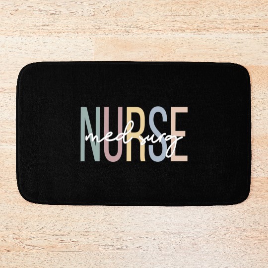 Medical-Surgical Nursing Boho Med Surg Nurse Bath Mats