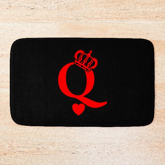 Queen Of Hearts King Of Hearts Playing Cards Deck Bath Mats