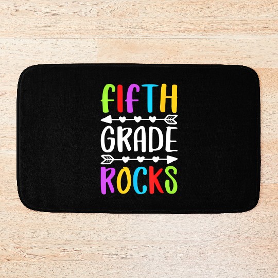 Fifth Grade Rocks 5th Grade Back To School Bath Mats