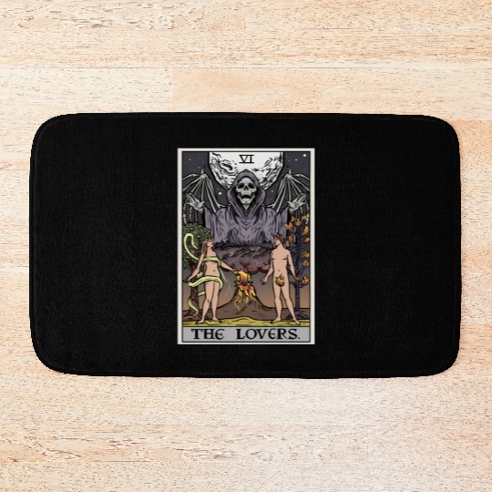 The Tarot Card Halloween Grim Reaper Gothic Horror Bath Mats